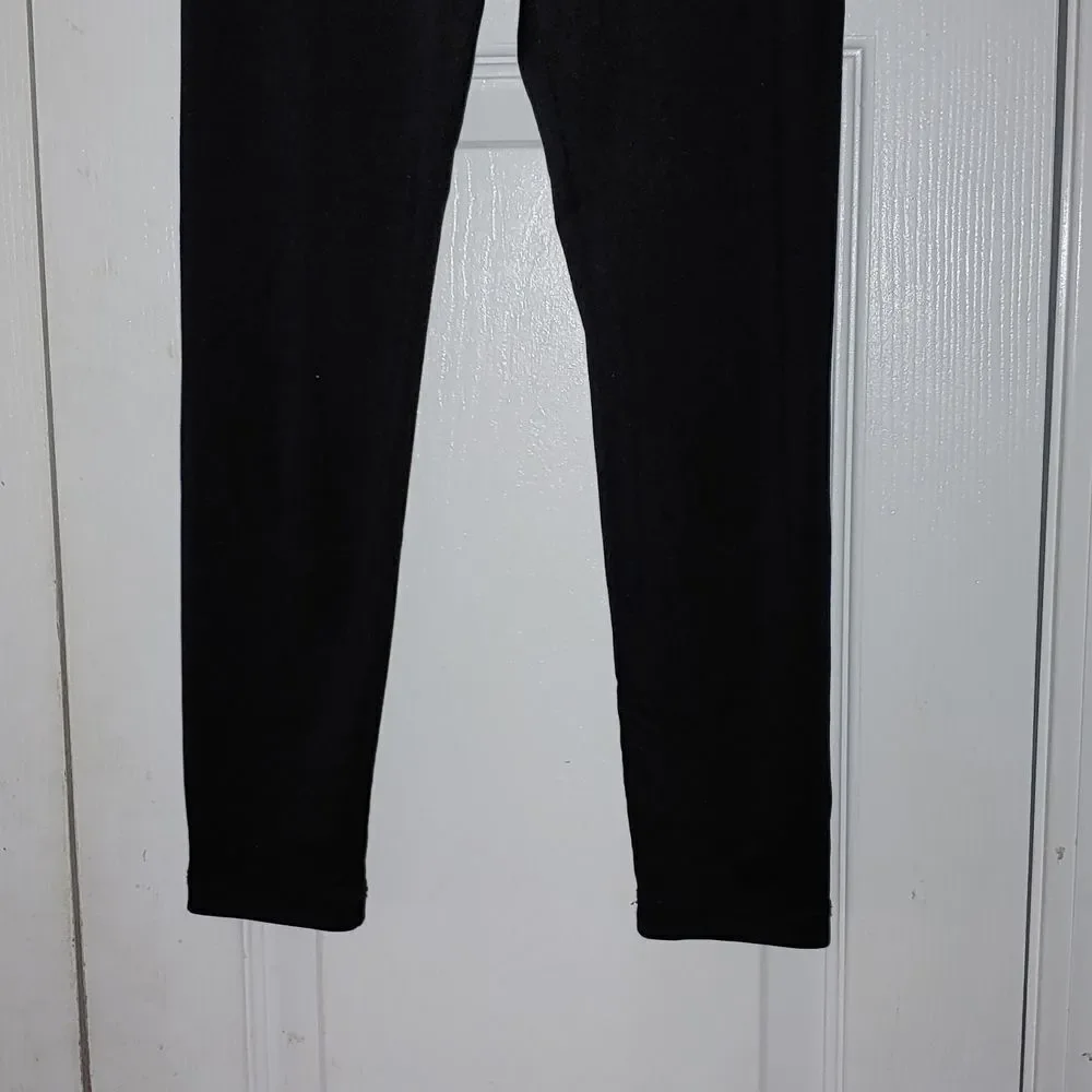 Justice black cropped leggings pants  Sz 7